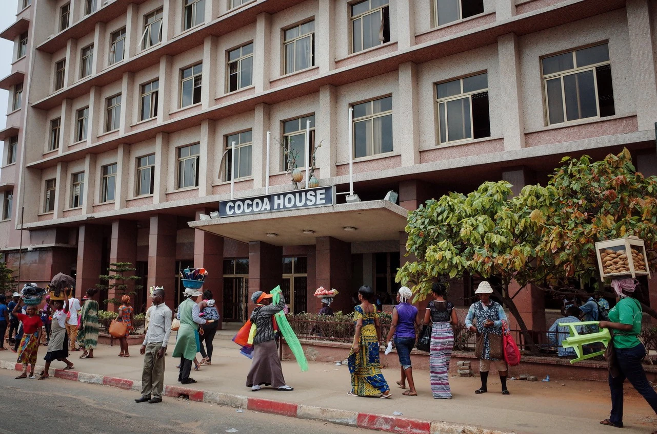 Cocoa House in Ghana